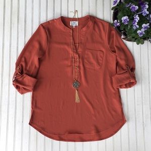 Ladies Burnt Orange Blouse